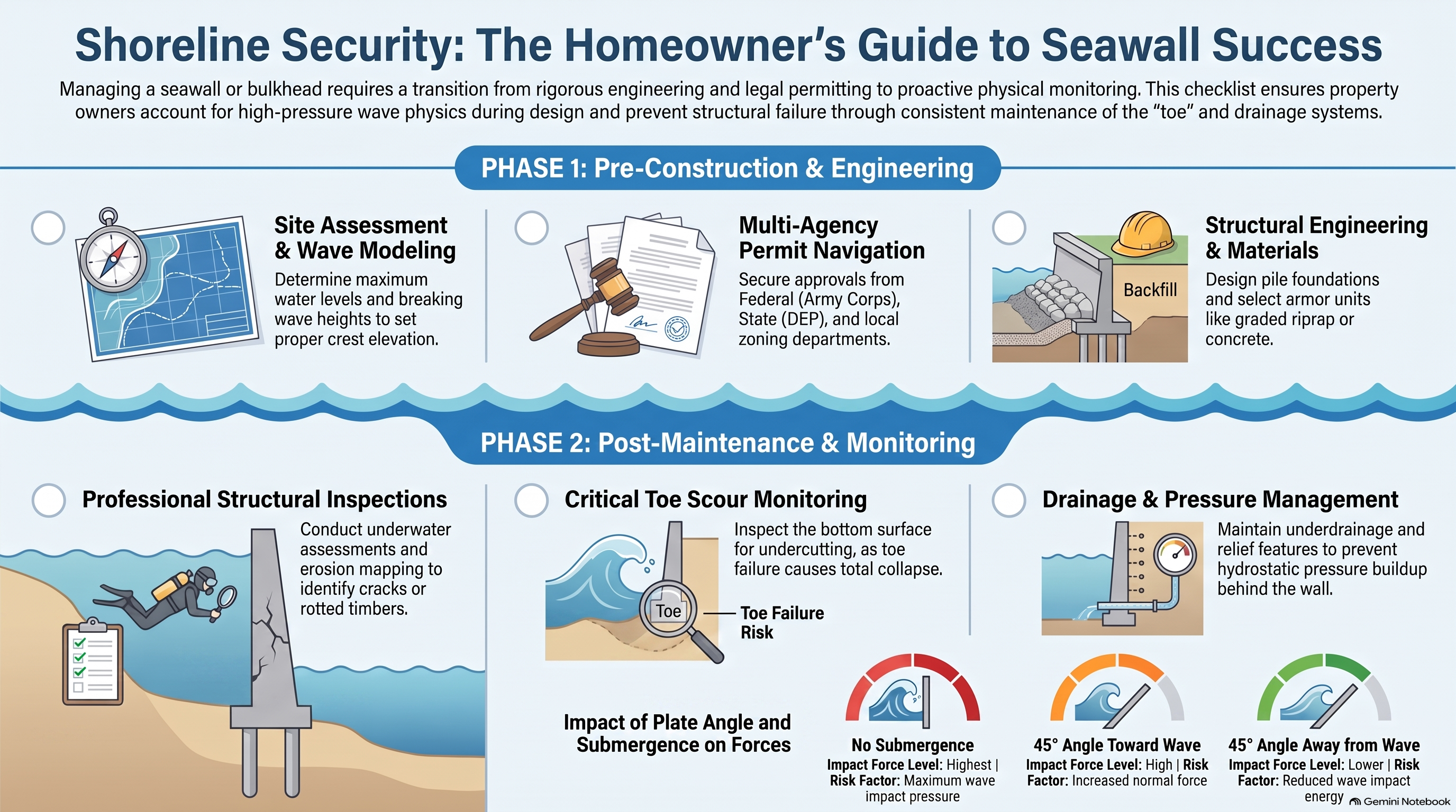 Homeowner S Guide To Seawall Success